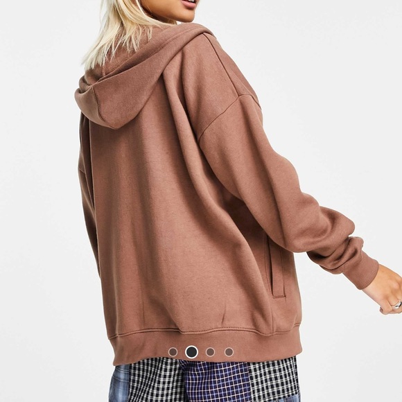 Brown Zip Up Hoodie - Picture 2 of 8